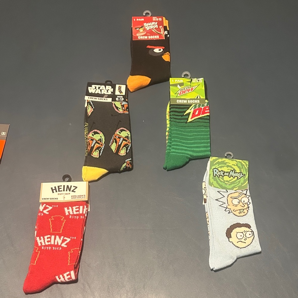Red Crew Socks